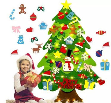 FestiTree | Diversión navideña mágica para toda la familia - Decoración de árbol de Navidad de fieltro DIY
